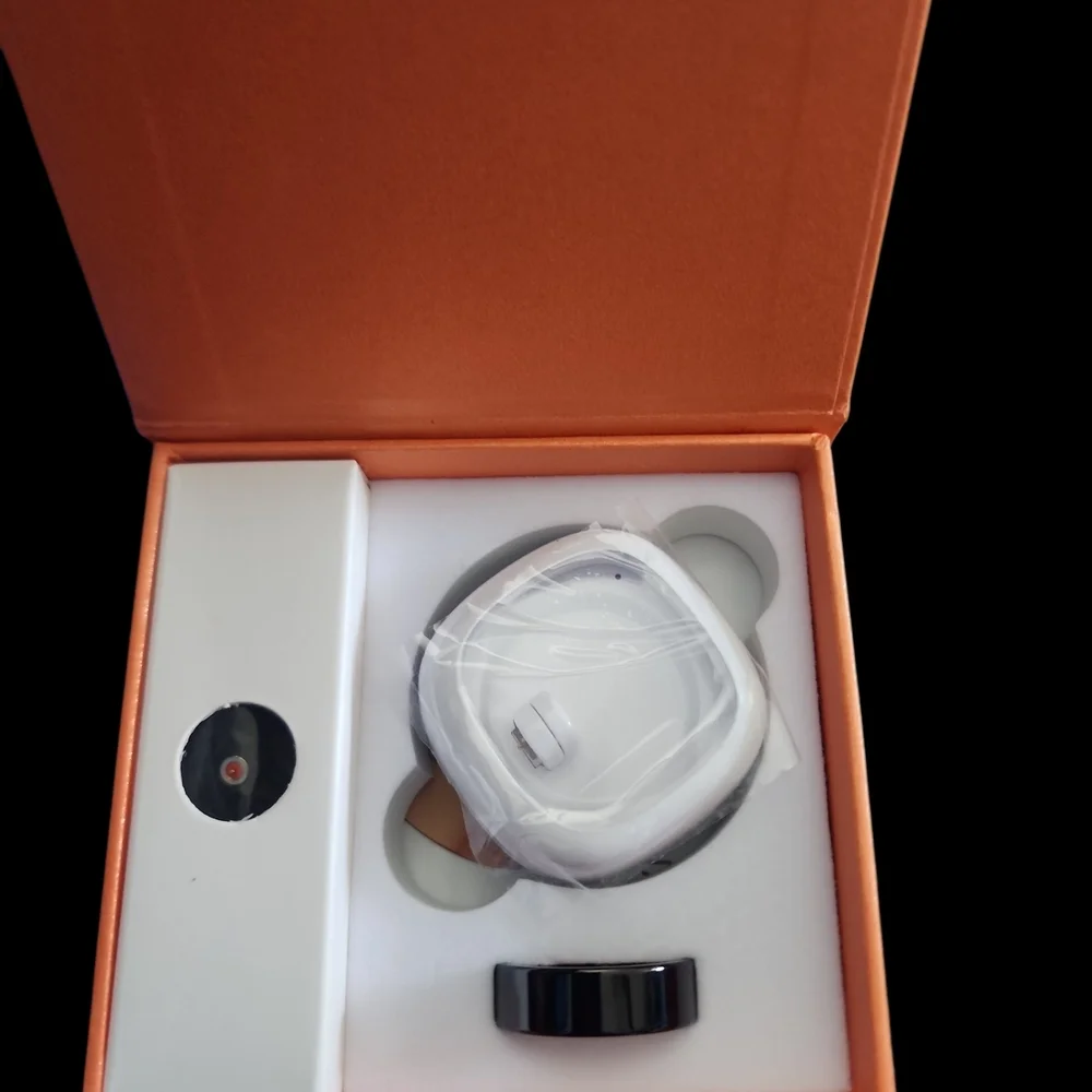 Unisex Black Smart Ring Size 11 . Monitors Health, Fitness , Sleep , And More!